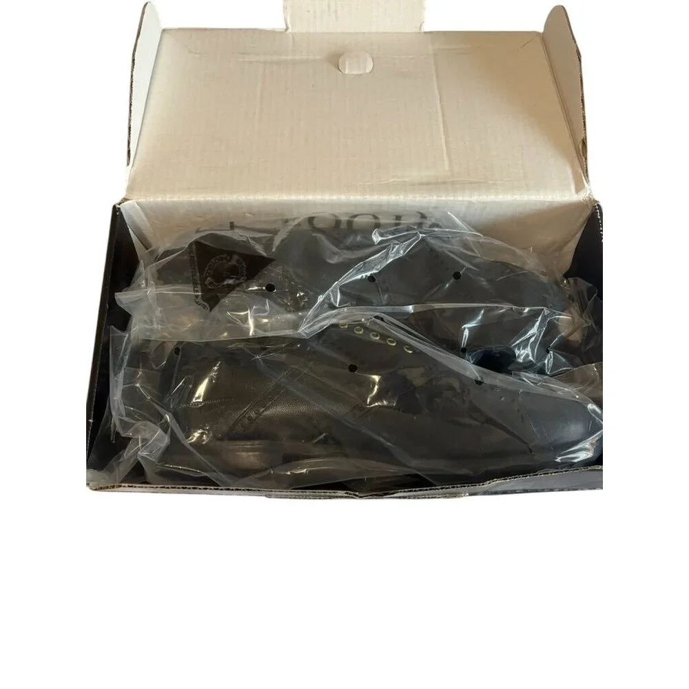 FootJoy Mens Dry Premiere Golf Shoes Size 10.5D Black Calfskin Leather Waterproo - Picture 4 of 6